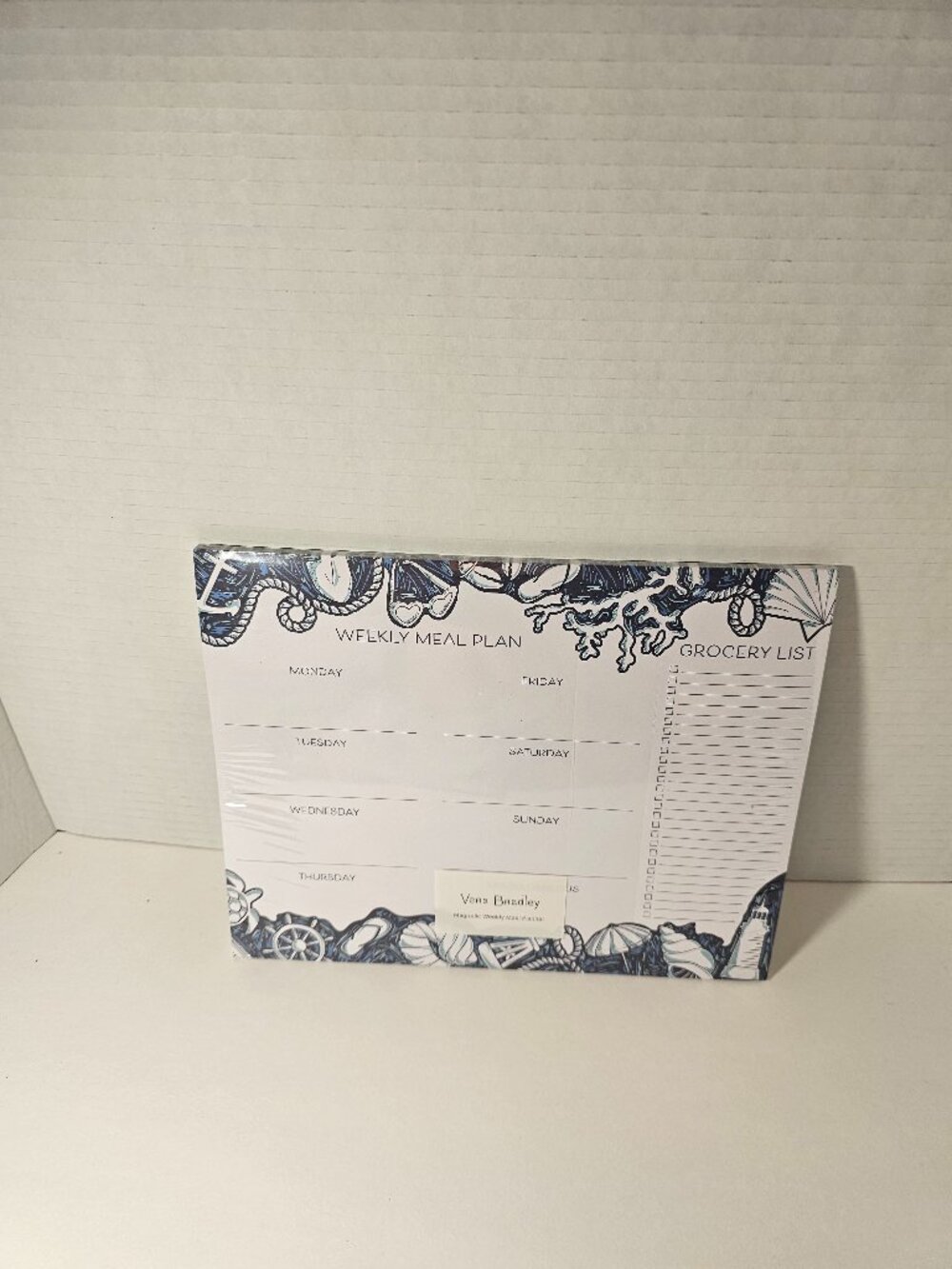 Vera Bradley Magnetic Weekly Meal Planner Shore Enough Desk Pad Stationery To-do